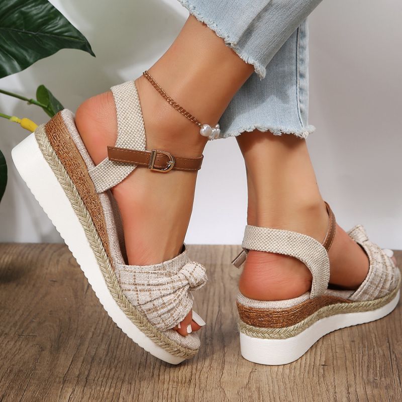 Azure Wedge Sandals