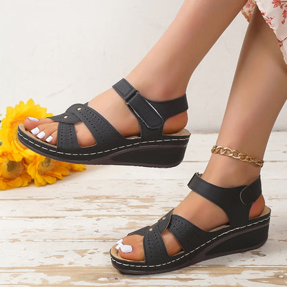 Luna Casual Wedge Sandals