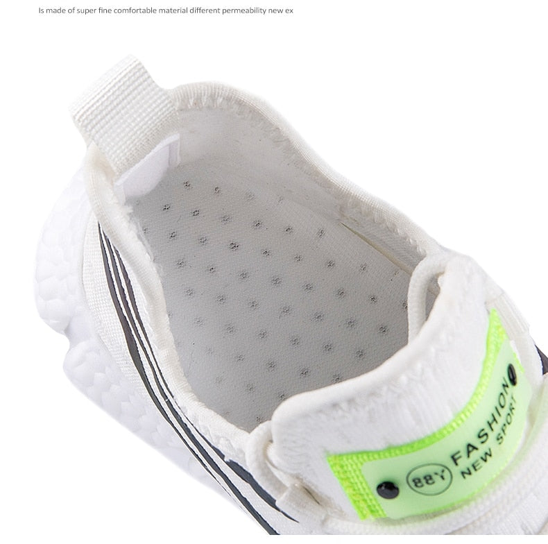 AeroFlex White/Black - Men's Comfortable Sneakers