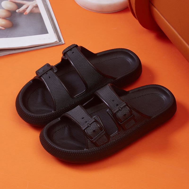 Pillow Sandals- Black